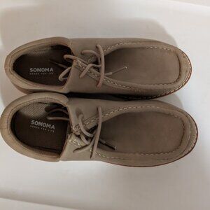 Sonoma Goods For Life® Zeke Boys' Pull-On Moc Shoes Size 4 M Taupe